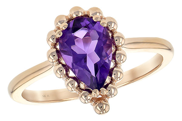 A235-40434: LDS RING 1.06 CT AMETHYST