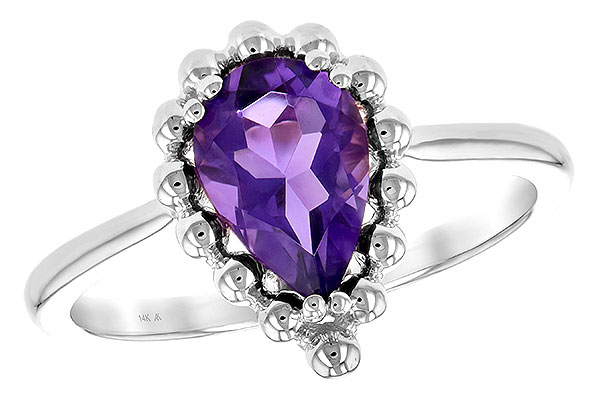 A235-40434: LDS RING 1.06 CT AMETHYST