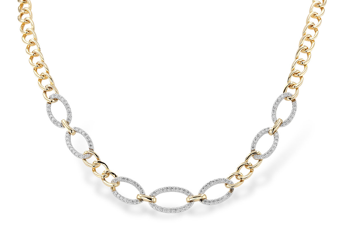 A319-93134: NECKLACE 1.12 TW (17")(INCLUDES BAR LINKS)