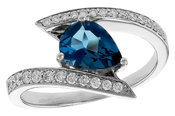 B320-83125: LDS RG 1.04 LONDON BLUE TOPAZ 1.28 TGW (8x6MM)