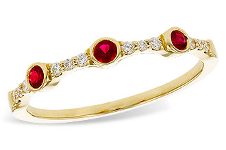 B320-84961: LDS WED RG .15 RUBY .24 TGW