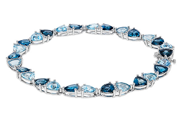 C320-84061: BRACELET 12.20 BLUE TOPAZ 12.50 TGW (7")