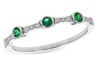 C320-84952: LDS WED RG .11 EMERALD .20 TGW