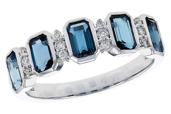 E320-84943: LDS RG 1.46 TW LONDON BLUE TOPAZ 1.58 TGW