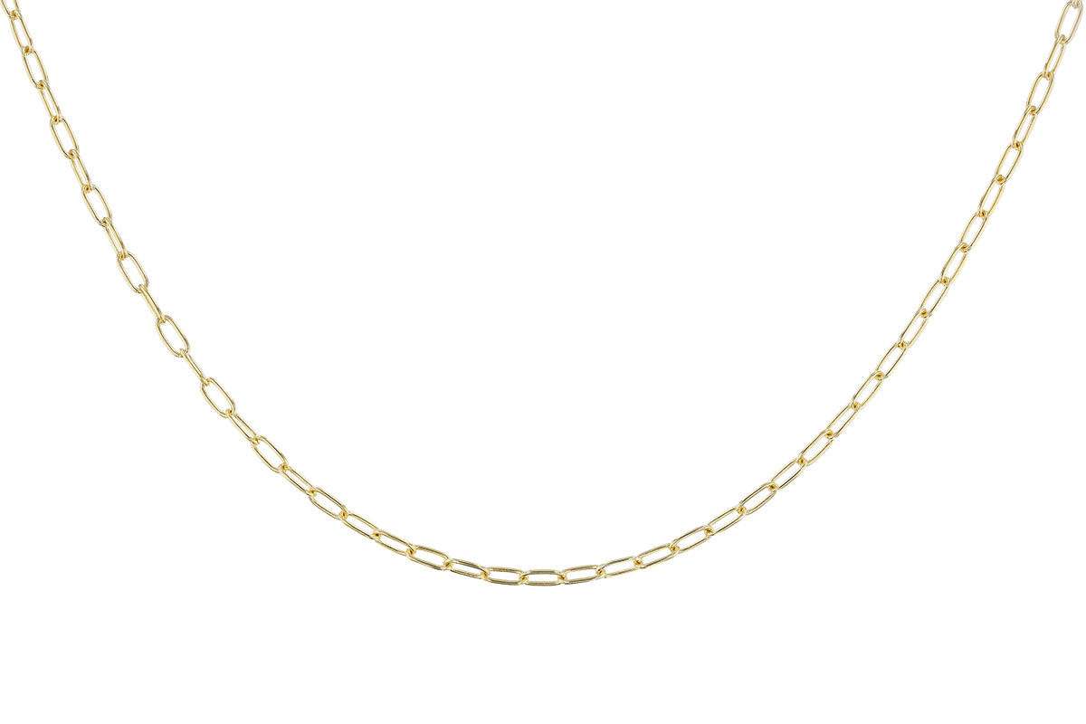 F319-96815: PAPERCLIP SM (8IN, 2.40MM, 14KT, LOBSTER CLASP)