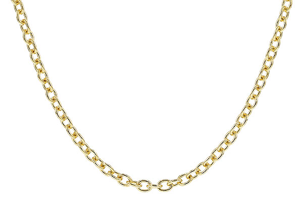 F319-97670: CABLE CHAIN (18", 1.3MM, 14KT, LOBSTER CLASP)