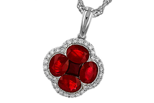 F320-84006: NECKLACE 1.72 RUBY 1.87 TGW