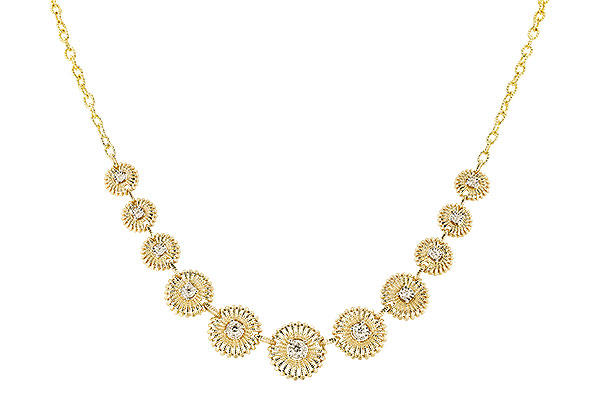 G319-97661: NECKLACE .22 TW (17")