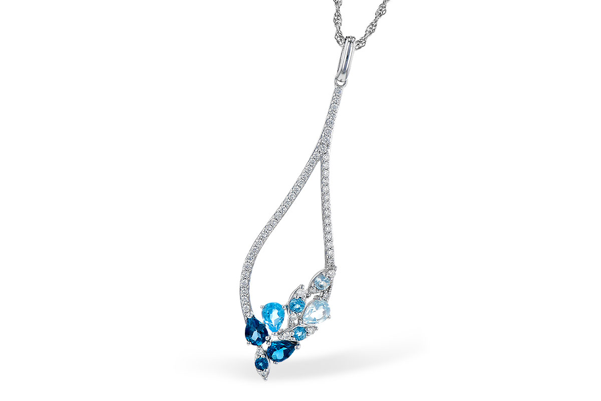 L319-04042: NECK .82 BLUE TOPAZ 1.05 TGW